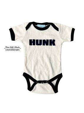 Sweet Petunia 0-3m “Hunk” Bodysuit Onesie